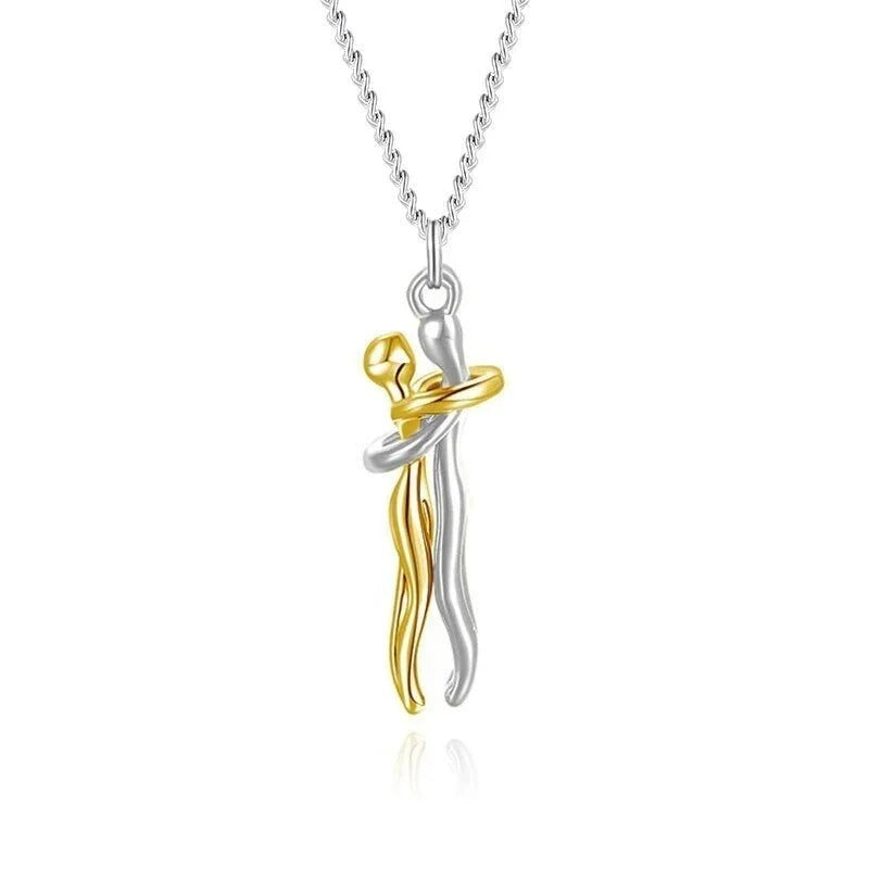Hug Necklace-The Tale of Two Lovers Necklace
